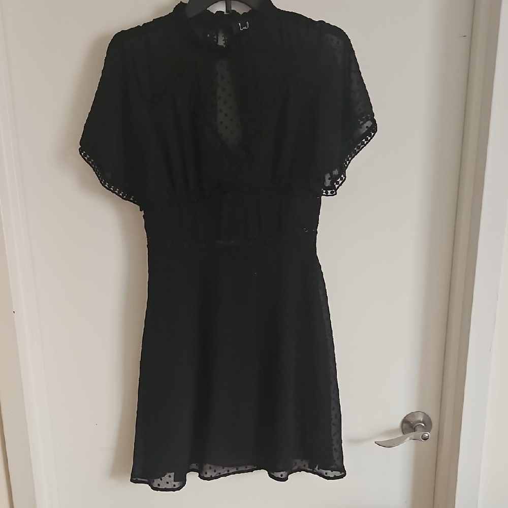 Lulu's Black Mini Dress